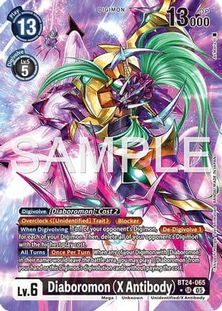Diaboromon (X Antibody) (Alternate Art) — Time Stranger Digimon Card Game card by As'Maria