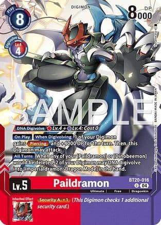 Paildramon (Digimon Card Game Playmat & Card Set) — Release Special Booster 2.5