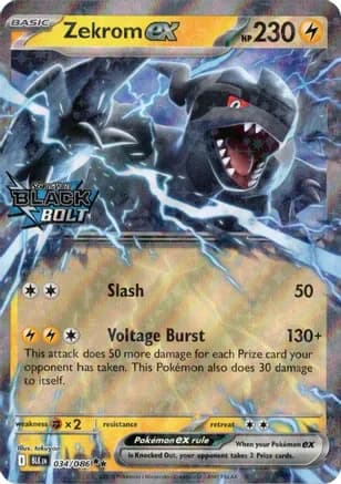 Zekrom ex (Black Bolt Stamped) — Miscellaneous Cards & Products