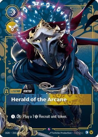 Viktor, Herald of the Arcane (Metal) (Best Of) — Riftbound Organized Play Promotional Cards