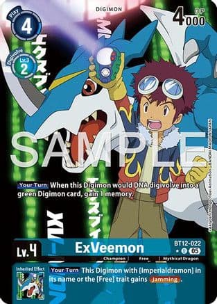 ExVeemon - BT12-022 (Alternate Art) — Advanced Booster Digimon Generation