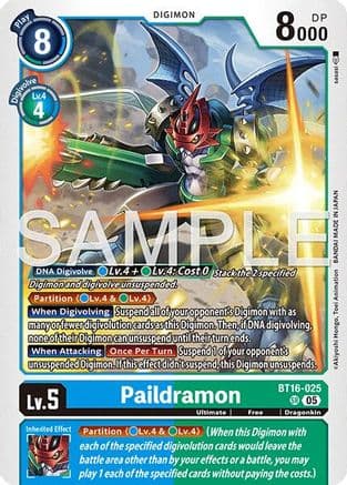 Paildramon - BT16-025 (Reprint) — Advanced Booster Digimon Generation