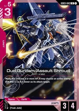Duel Gundam (Assault Shroud) (GD03-042) — Steel Requiem