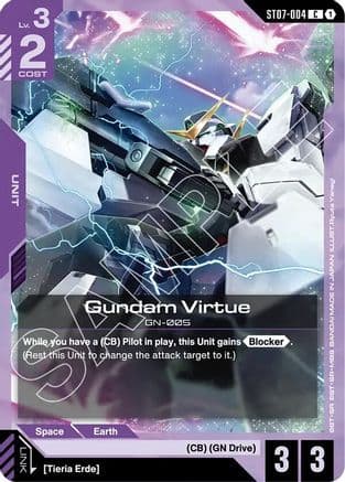 Gundam Virtue (ST07-004) — Starter Deck 07: Celestial Drive
