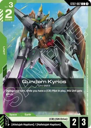 Gundam Kyrios (ST07-007) — Starter Deck 07: Celestial Drive Gundam Card Game card by denuo