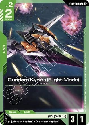 Gundam Kyrios (Flight Mode) — Starter Deck 07: Celestial Drive