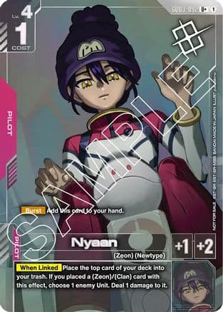 Nyaan (Store Tournament Winner Pack 03) — Gundam Promotional Cards