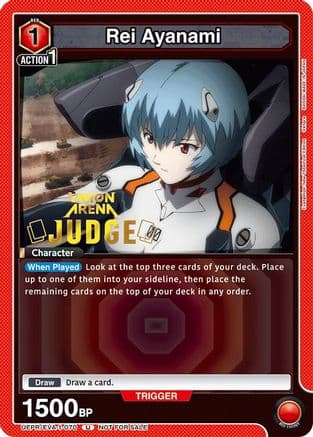 Rei Ayanami (Judge Pack) — Union Arena Promotion Cards