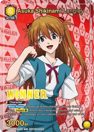 Asuka Shikinami Langley (Winner) — Union Arena Promotion Cards