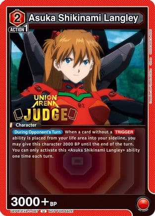 Asuka Shikinami Langley (Judge Pack) — Union Arena Promotion Cards