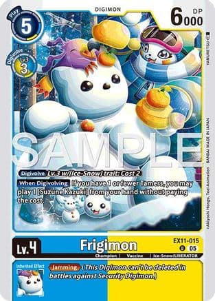 Frigimon — Dawn of Liberator Digimon Card Game card by Akiyoshi Honga, Toei Animation