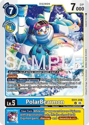 PolarBearmon — Dawn of Liberator Digimon Card Game card by Akiyoshi Honga, Toei Animation