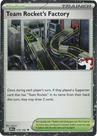 Team Rocket's Factory - 173/182 (Cosmos Holo) — Prize Pack Series Cards