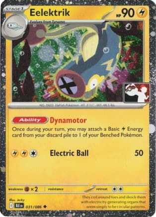 Eelektrik - 031/086 (Cosmos Holo) — Prize Pack Series Cards Pokémon TCG card by Jerky