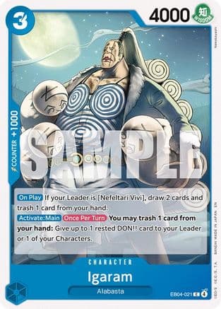 Igaram — The Azure Sea's Seven One Piece Card Game card by Nekobayashi