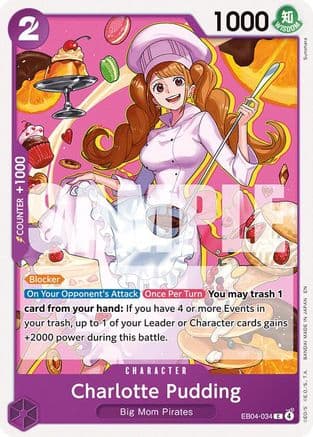 Charlotte Pudding — The Azure Sea's Seven One Piece Card Game card by Sunohara