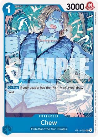 Chew — The Azure Sea's Seven One Piece Card Game card by TADATSUKI NAKAMA