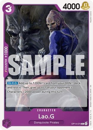 Lao.G — The Azure Sea's Seven One Piece Card Game card by Mayhew-saruna