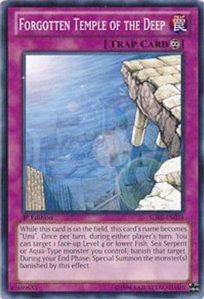 Forgotten Temple of the Deep — Structure Deck: Realm of the Sea Emperor Yu-Gi-Oh! card by KAZUKI TAKAHASHI