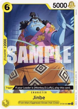Jinbe — Starter Deck 29: Egghead One Piece Card Game card by kankurou