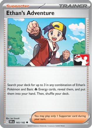 Ethan's Adventure - 165/182 — Prize Pack Series Cards Pokémon TCG card by Iori Suzuki