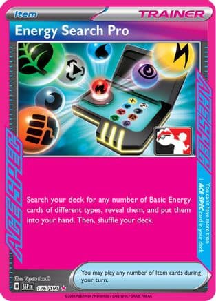Energy Search Pro - 176/191 — Prize Pack Series Cards Pokémon TCG card by Illus. Toyste Beach