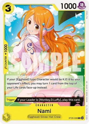 Nami — Starter Deck 29: Egghead One Piece Card Game card by Kou Takase