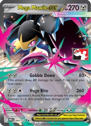 Mega Mawile ex - 094/132 — Prize Pack Series Cards Pokémon TCG card by okkyCC Works