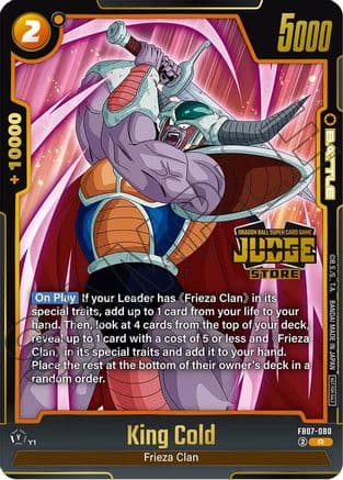King Cold (Judge Pack (Store Judge) 05) — Tournament and Championship Promos