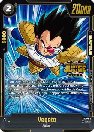 Vegeta (Judge Pack (Store Judge) 05) — Tournament and Championship Promos