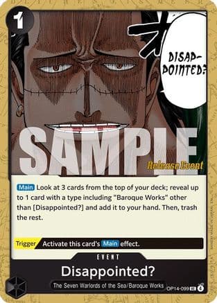 Disappointed? — The Azure Sea's Seven Release Event Cards