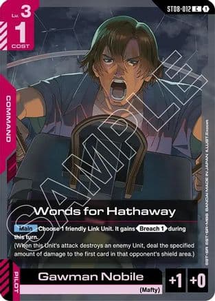 Words for Hathaway — Starter Deck 08: Flash of Radiance