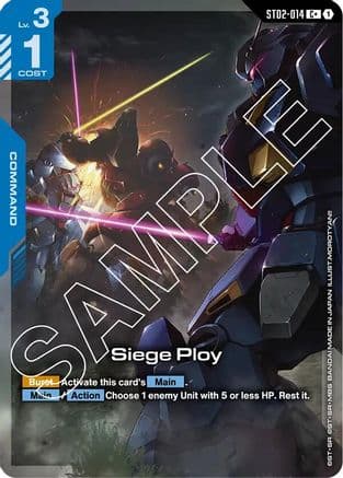 Siege Ploy (C+) — Starter Deck 08: Flash of Radiance