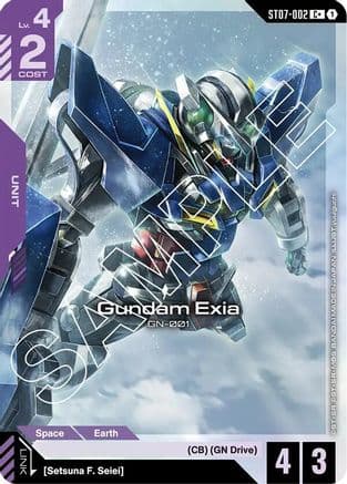 Gundam Exia (ST07-002) (C+) — Starter Deck 07: Celestial Drive Gundam Card Game card by yuuguchi