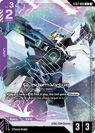 Gundam Virtue (ST07-004) (C+) — Starter Deck 07: Celestial Drive