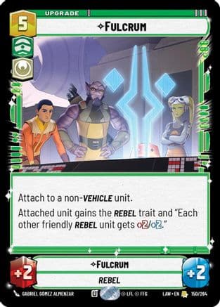 Fulcrum — A Lawless Time Star Wars: Unlimited card by Gabriel Gómez Almenzar
