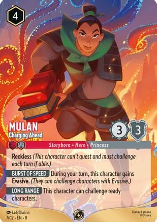 Mulan - Charging Ahead — Disney Lorcana Promo Cards