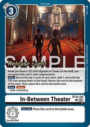 In-Between Theater — Time Stranger Release Events Cards Digimon Card Game card by itohiro