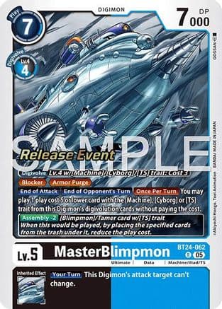 MasterBlimpmon — Time Stranger Release Event Cards Digimon Card Game card by GOSSAN