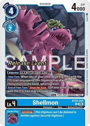 Shellmon — Time Stranger Release Event Cards Digimon Card Game card by tyuga