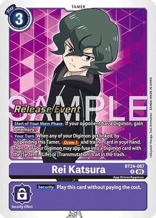 Rei Katsura — Time Stranger Release Events Cards