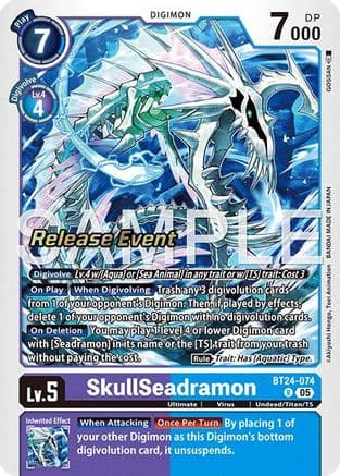 SkullSeadramon — Time Stranger Release Events Cards
