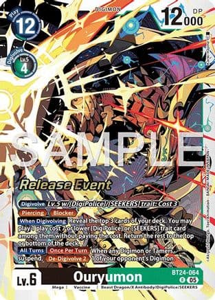 Ouryumon — Time Stranger Release Events Cards Digimon Card Game card by Kanai Hajime