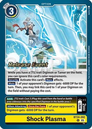 Shock Plasma — Time Stranger Release Events Cards