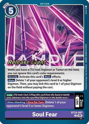 Soul Fear — Time Stranger Release Events Cards
