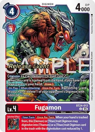 Fugamon — Time Stranger Release Event Cards
