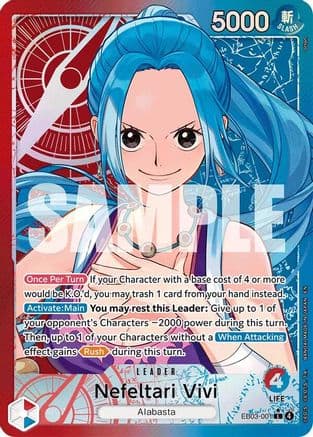 Nefeltari Vivi (001) (Alternate Art) — Extra Booster: One Piece Heroines Edition