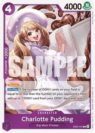 Charlotte Pudding — Extra Booster: One Piece Heroines Edition One Piece Card Game card by Koumi Rokushou