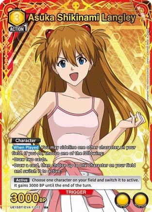 Asuka Shikinami Langley (012) (R*) — UE15BT: Evangelion: New Theatrical Edition Union Arena card by BANDAI