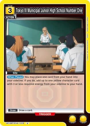 Tokyo III Municipal Junior High School Number One — UE15BT: Evangelion: New Theatrical Edition